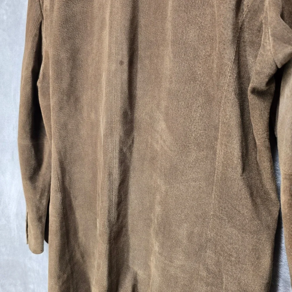 Cabelas Mens Suede Leather Blazer‎ Jacket Size 40 Reg Brown Outdoor Gear Buffalo